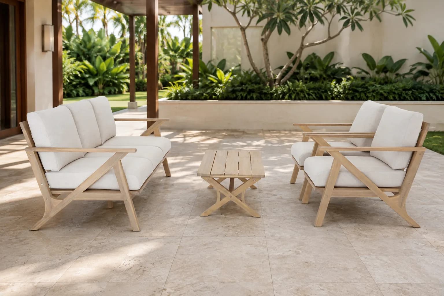 Sofa gỗ, góc nhìn 2