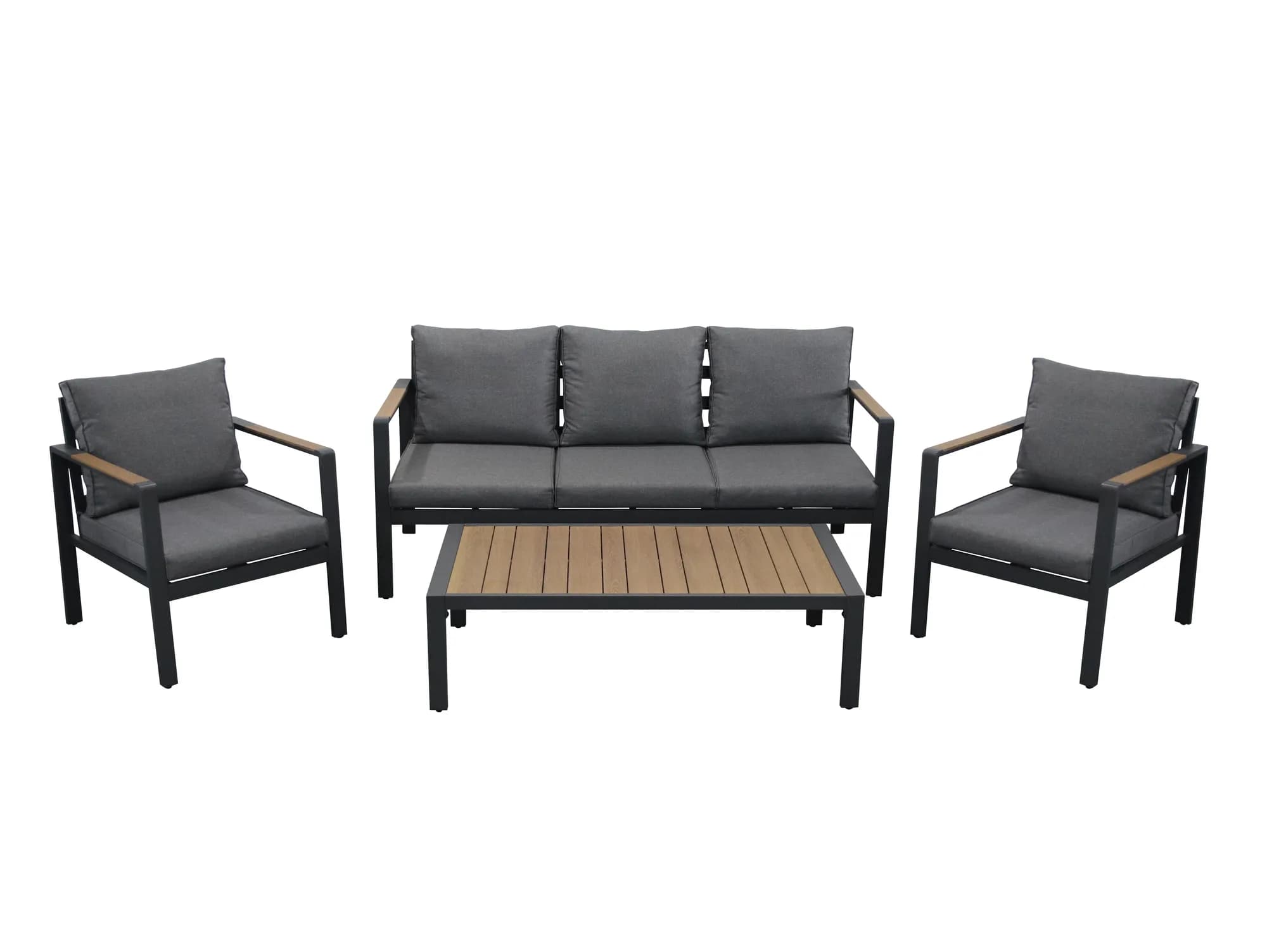 Sofa gỗ và kim loại