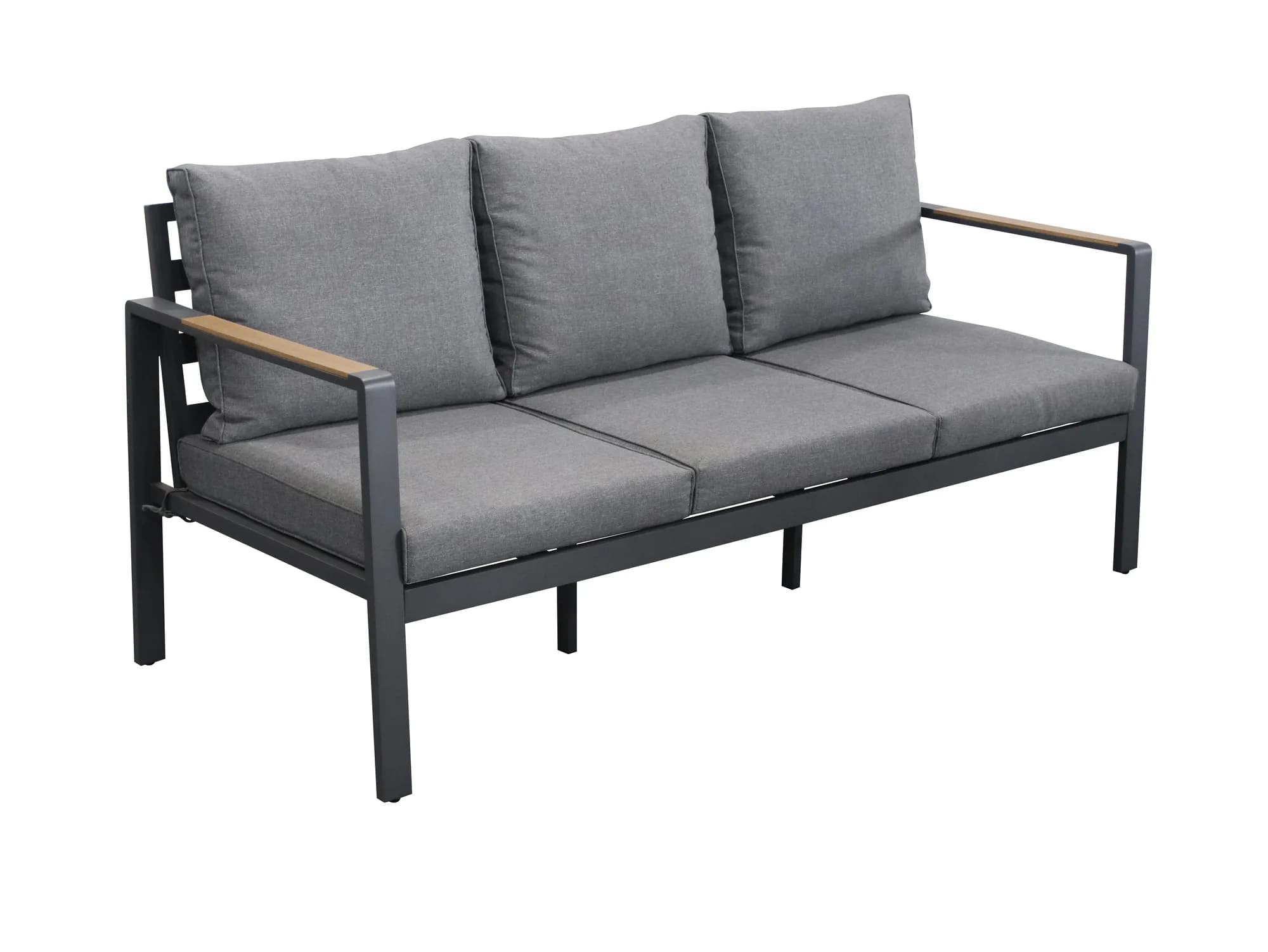Wooden and metal Sofa, view 5