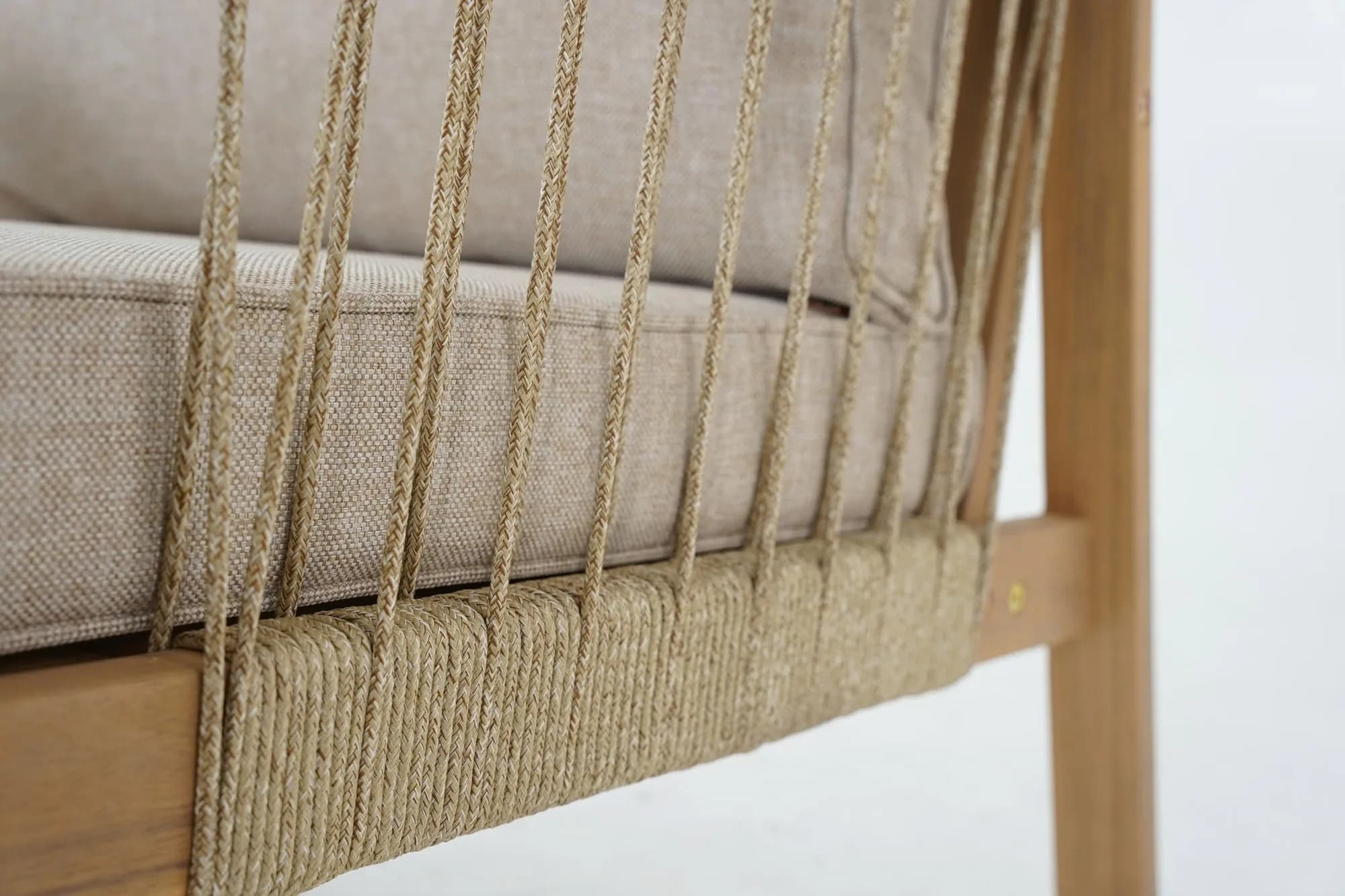 Wooden and rope Sofa, view 6
